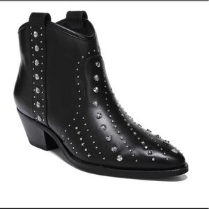 Sam Edelman Black Brian Western Ankle Stud Size Like New New Boots/Booties